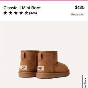 UGG Short Suede Boots in Chestnut Brown